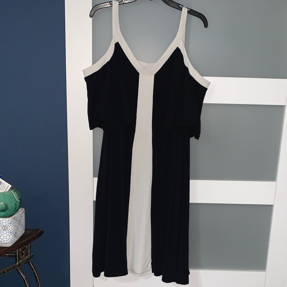 Cato Black and White Dress